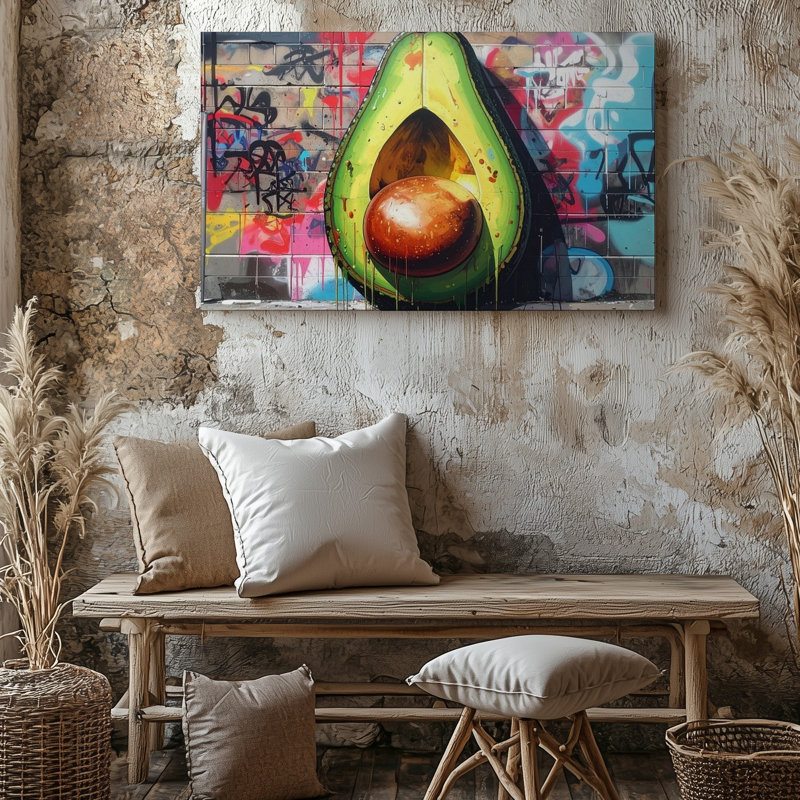 Impression sur toile, art mural graffiti, H 11 po x l 14 po