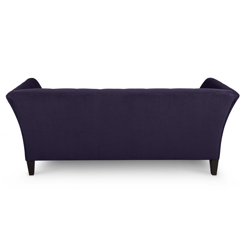 Carruth Upholstered 91'' Sofa, Bella Aubergine Performance Velvet