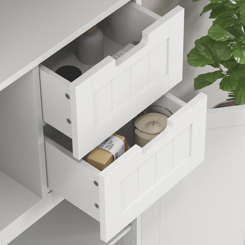Armoire de cuisine moderne, grande armoire de rangement, blanc