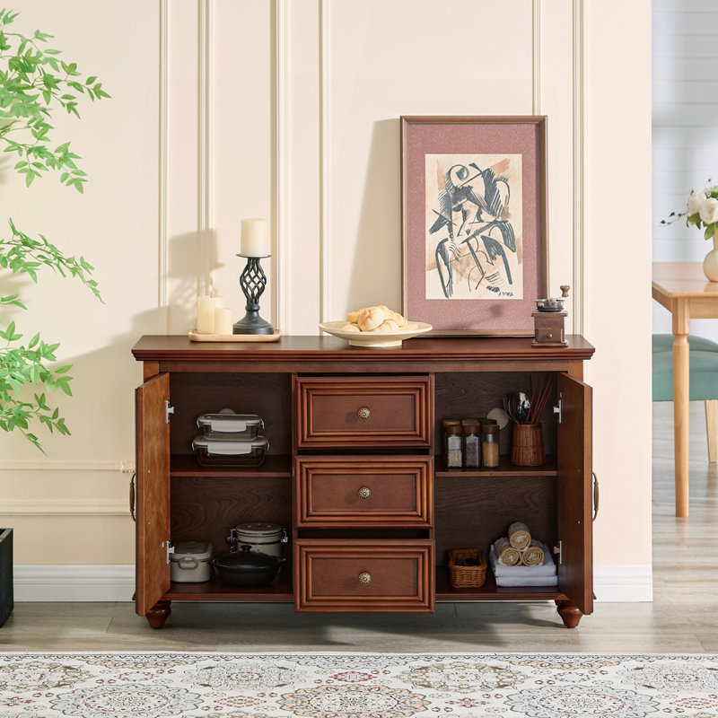 Buffet 47,3 "Mid Century, Noyer