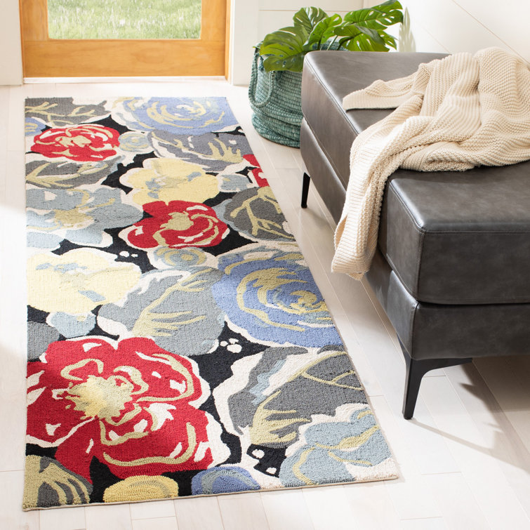 Doyle Hand Hooked Performance Floral Rug