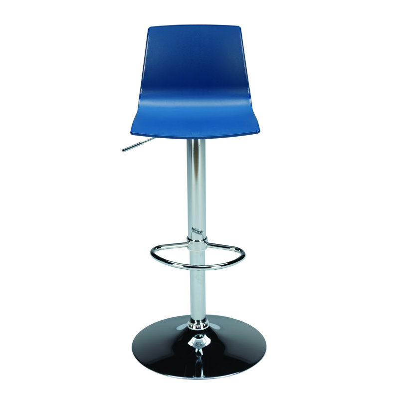 Imola Adjustable Height Bar Stool, Blue