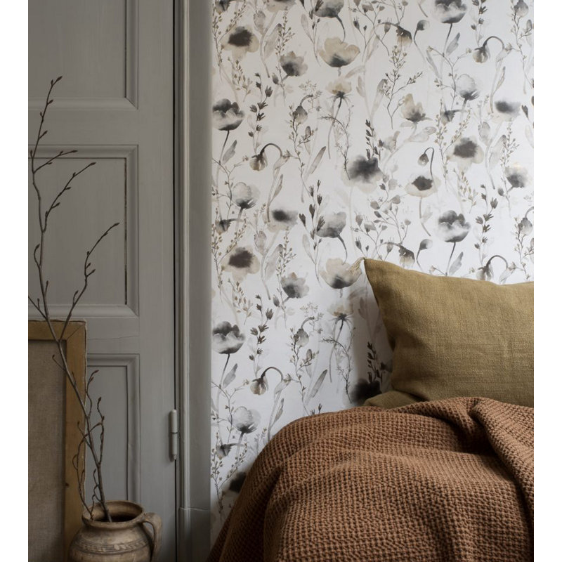 Jordnara Floral Wallpaper Roll, Hazel