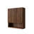 26" Wall-Mounted Striped Bathroom Cabinet, With Doors, Shelf And Open Storage Compartment Over The Toilet Storage Cabinet For Bathroom, Kitchen, Laundry Room, Drak Walnut Woodgrain Color-1523517597
