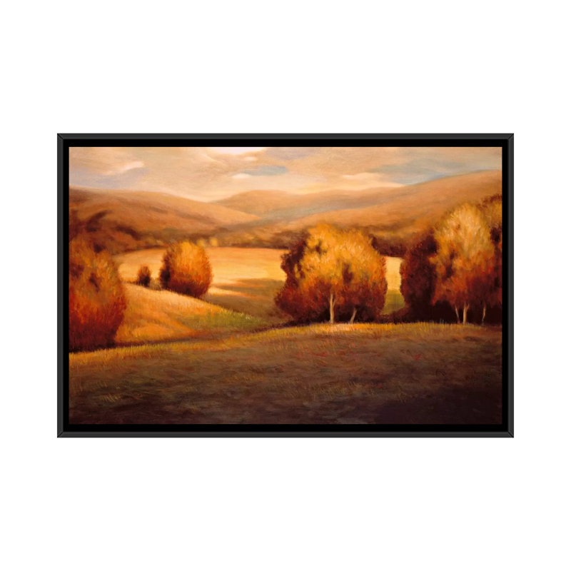 «Backcountry I» par Helen Pierson, reproduction d'art sur toile tendue, H 18 po x l 26 po x P 1,5 po, Toile avec cadre noir