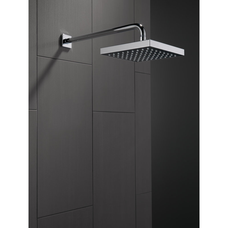 Pomme de douche carrée à jet unique Universal, Chrome