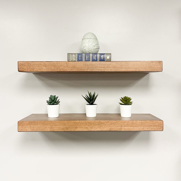 One Long Kitchen & Laundry Rustic Industrial Floating Shelf, Flat