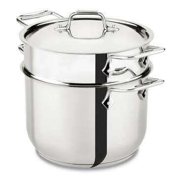 Classic Cuisine 6 qt. Stainless Steel Stock Pot with Glass Lid