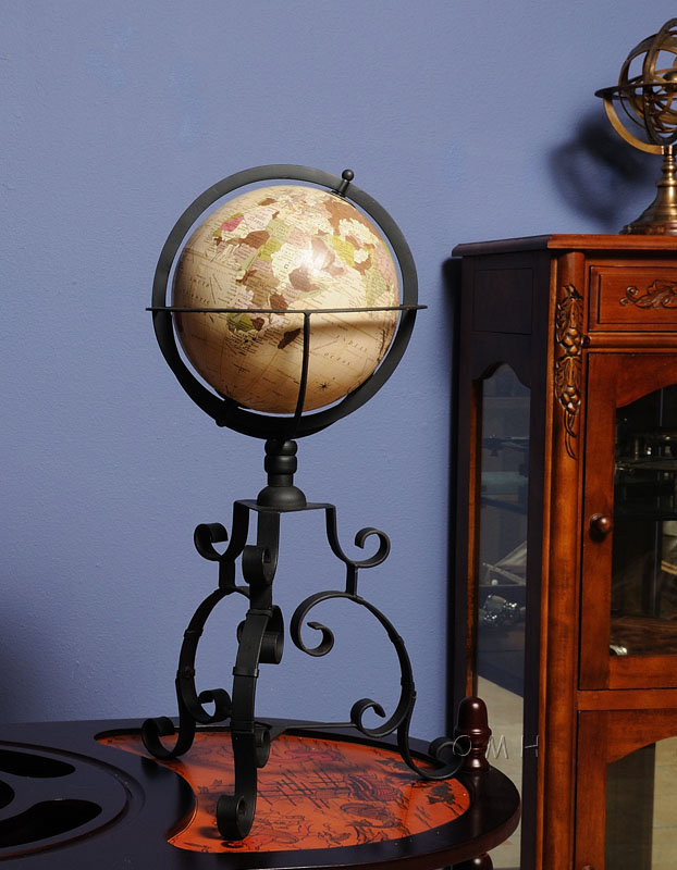 Wood Floor Globe