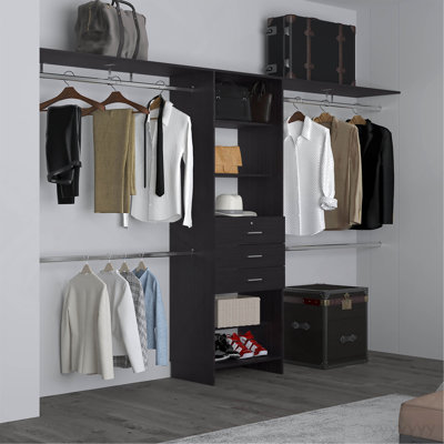 Système de placard, 3 tiroirs, 5 tablettes