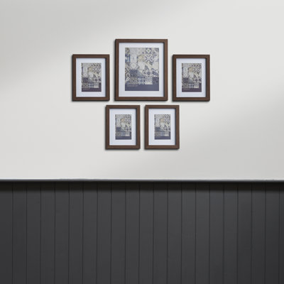 Grey Matte Picture Frame - Set of 5