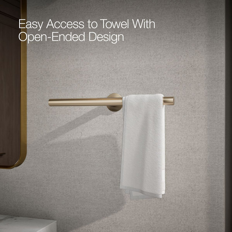 Components™ Double Towel Arm, Vibrant Brushed Bronze