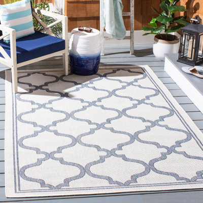 Martha Stewart Indoor Outdoor Performance Machine Washable Geometric Indoor/Outdoor Area Rug