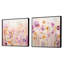 Mauve pétales tranquilles - ensemble de collage abstrait botanique carré de 2-1098971780-1098971777