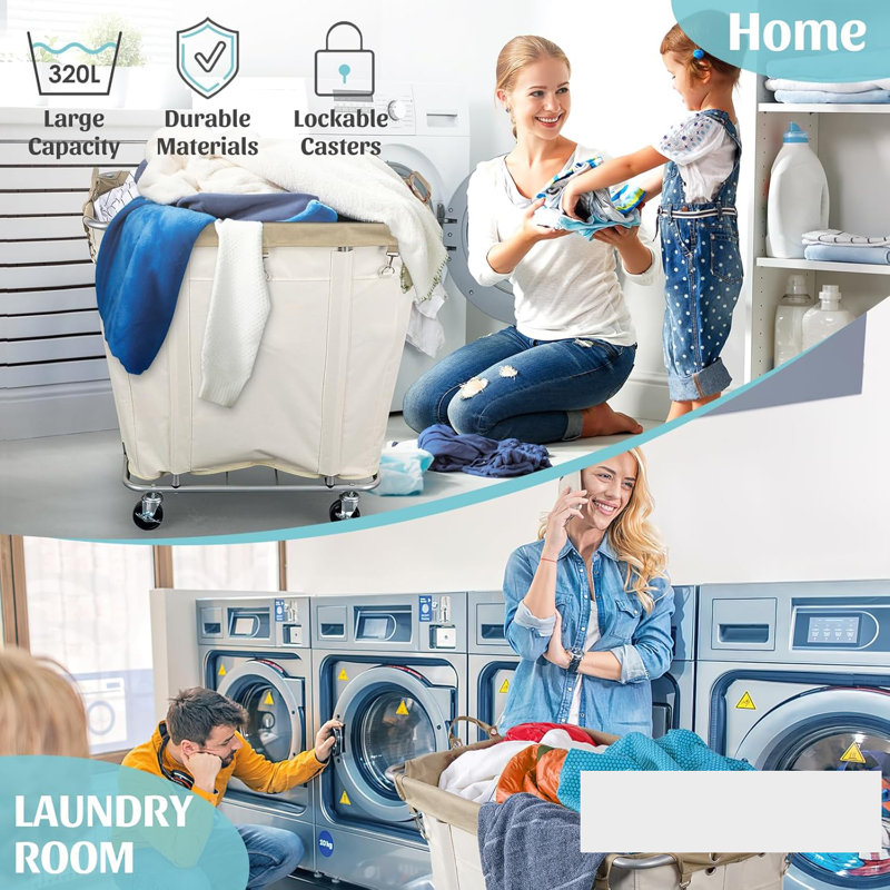 Rolling Laundry Basket