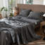 Drap plat 100% coton lavé MooMee-107894589-107894592