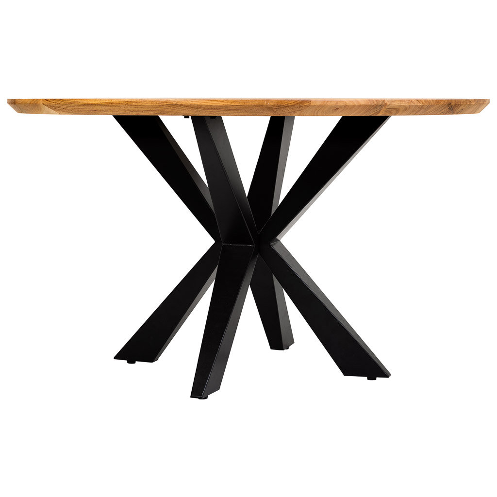 ROUND DINING TABLE SWISS EDGE ACACIA WOOD