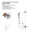 Riobel Momenti Thermostatic and Pressure Balanced Shower Faucet with Rough-in Valve-714680909