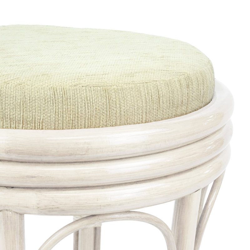 Tabouret de coiffeuse Adero, Blanc