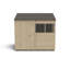 Overlap Pressure Treated 8X6 Reverse Apex Shed in , Natural Timber