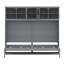 Lit escamotable mural avec armoires de rangement-586750295