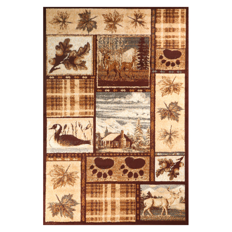Tapis brun / beige Humphery, Rectangle 2 pi x 4 pi