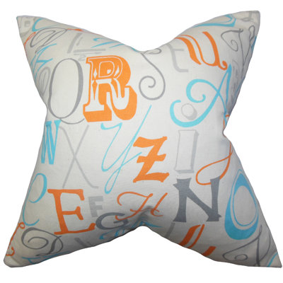 Scyler Typography Floor Pillow