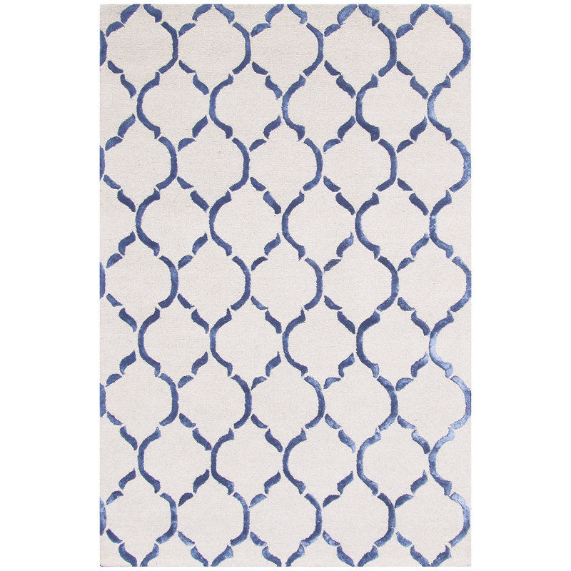 Chain Geometric Hand Woven Area Rug, Rectangle 153 x 244cm