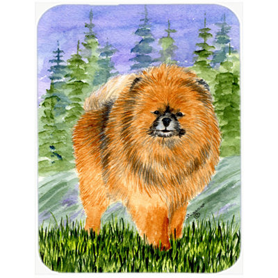 East Urban Home Pomeranian Glass Cutting Board
