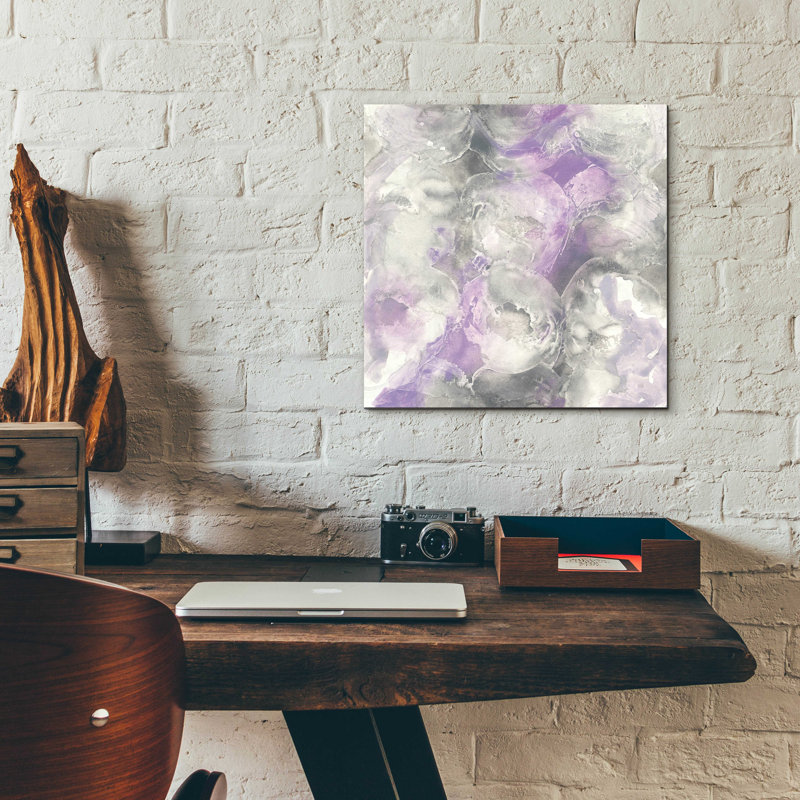 «Amethyst Circles I» par Chris Paschke, H 12 po x l 12 po x P 0,13 po