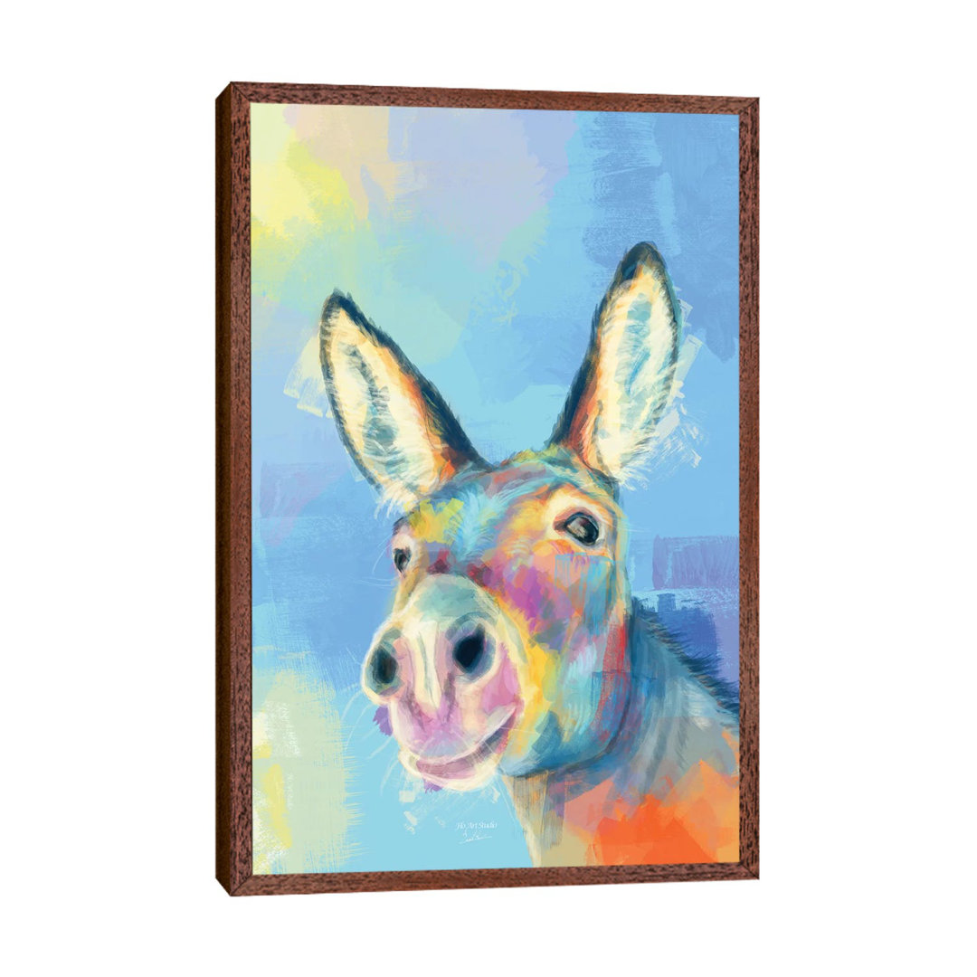 Carefree Donkey - Print on Canvas
