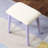 Maly Contemporary Wood Vanity And Stool Set, Purple-1593388182