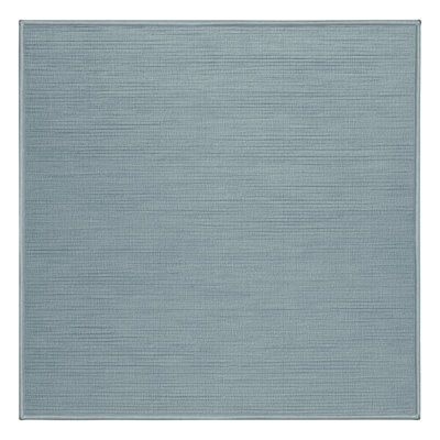 Machine Washable Solid Blue Area Rug