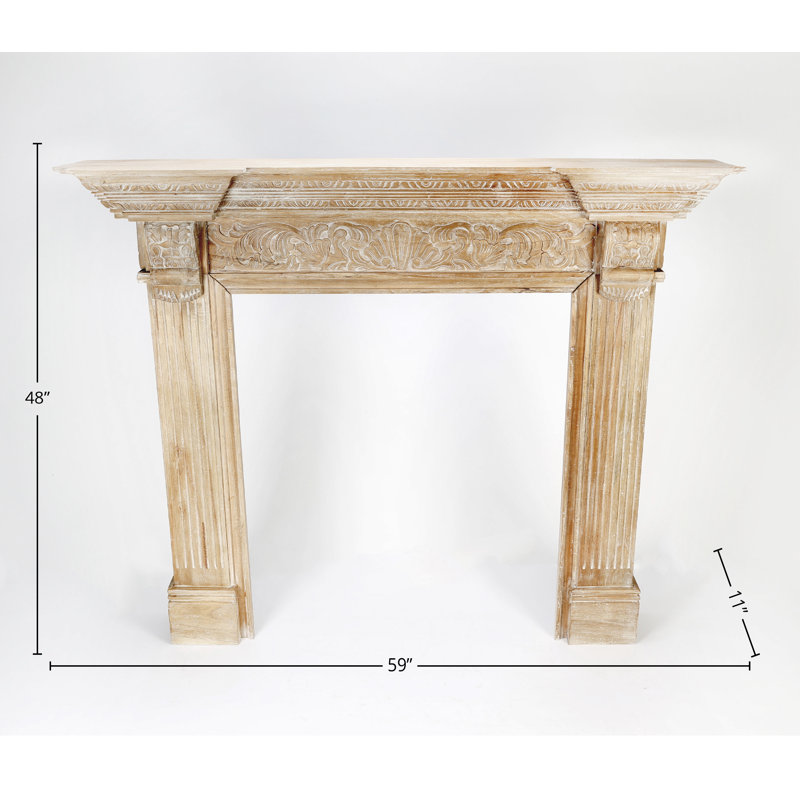 Troutman Fireplace Surround, Pickled