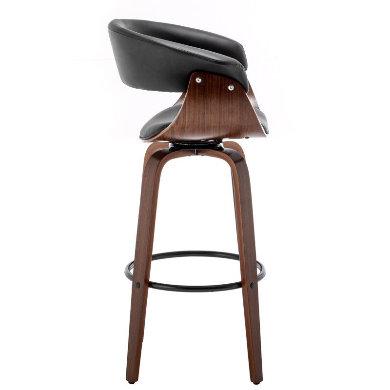 Adrista Upholstered Counter Stool, Black
