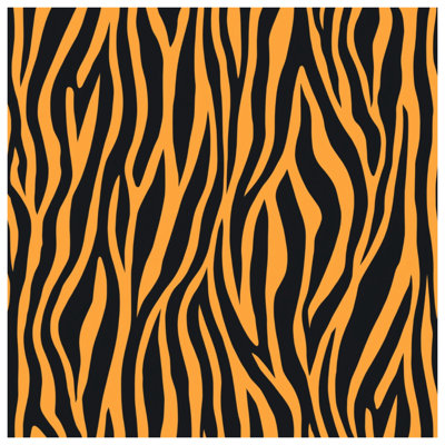 Tapisserie murale «Orange Tiger Stripes»