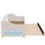 Lit de jour tapissier simple TG avec ceinture et gigogne à DEL-131364059