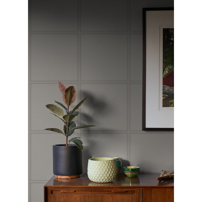 Textured Wallpaper Roll, Light Gray