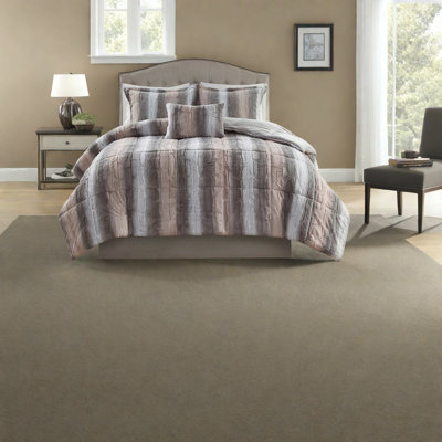 Ensemble de literie luxueuse en fausse fourrure, très grand polyester, confortable et moderne