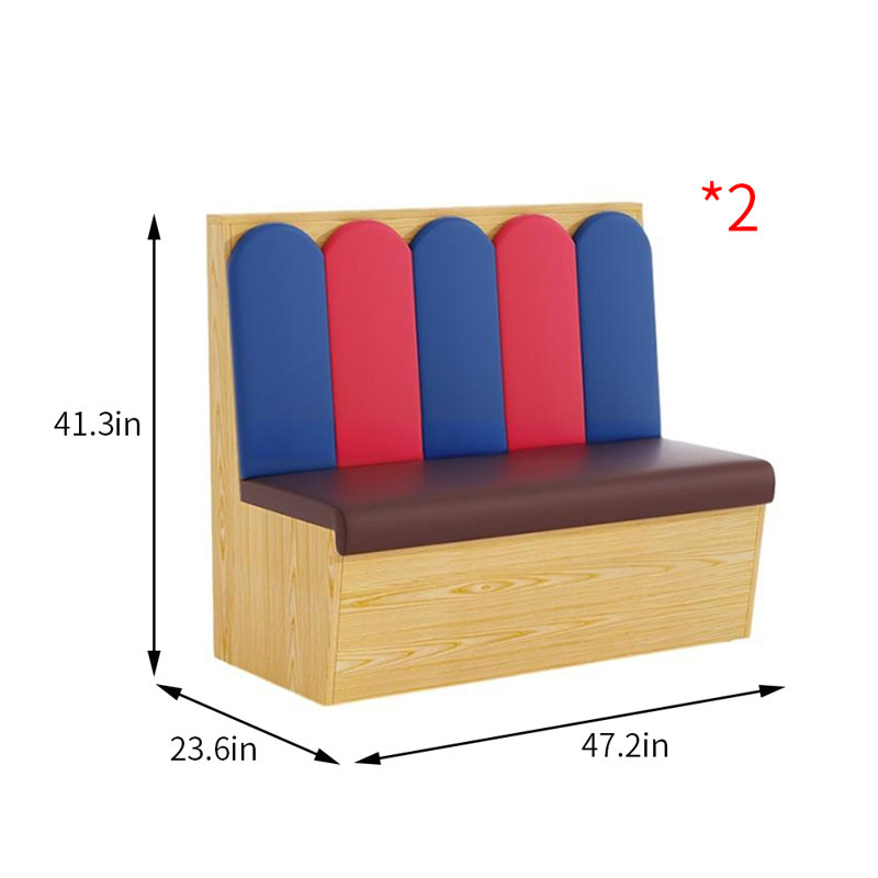Banc de rangement restaurant moderne Cafe Dessert Shop Bakery