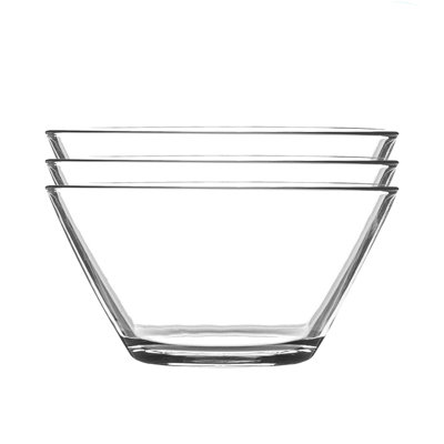 Argon Tableware - Glass Serving Bowls - 12cm - Clear