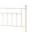White Bed With Elegant Frame - Metal, Spindle Details, 56in Depth Full Metal Headboard And , Supports Up To 330lbs
