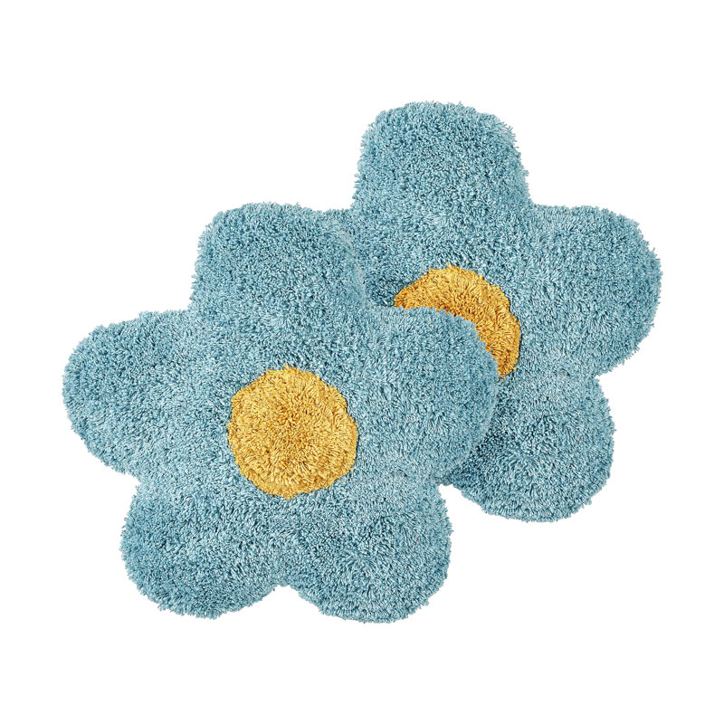 SORREL Floral Novelty Throw Cushion, Blue/Yellow/White