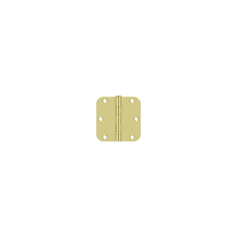 Steel Hinge, Polished Brass