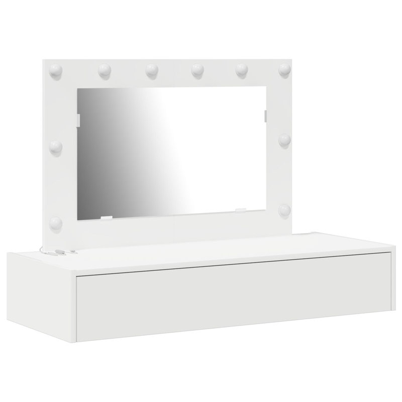 MDF 100 X 40 X 70 Cm Storage Dressing Table Rectangular, White