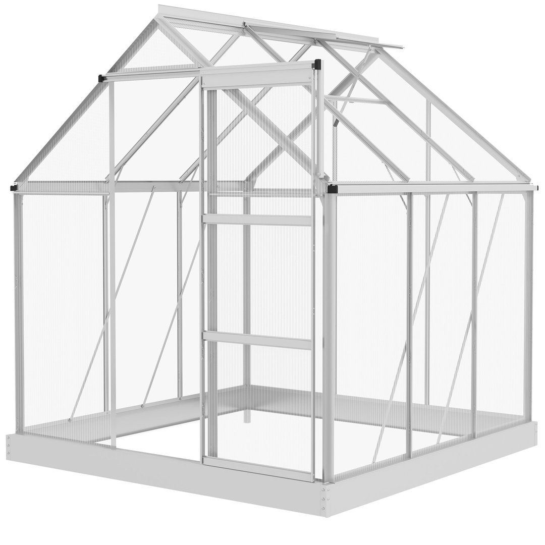 Brigner 6.5 Ft W x 6 Ft D Hobby Greenhouse