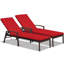 Bridgitt Outdoor Wicker Chaise Lounge , Cushion Included-1487257773-1522106159