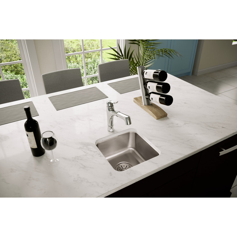 Évier de cuisine encastrable L 14,5 po x l 14,5 po Lustertone