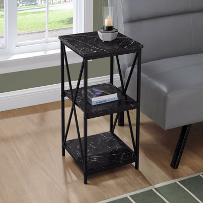 Table d'appoint, table d'appoint, table de bout, table de chevet, lampe, stratifié, métal, contemporain, moderne