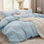 Housse de couette en microfibre de très grande taille - Ensemble de literie très douce en coton prélavé (ensemble de 3)-1558598729-1546097797